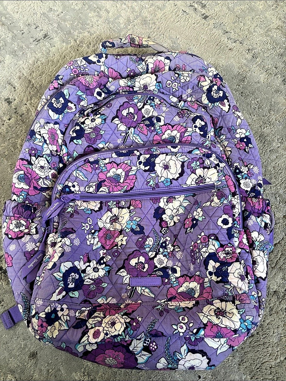 Vera Bradley Floral Backpack in Purple & Pink outlet exclusive RARE